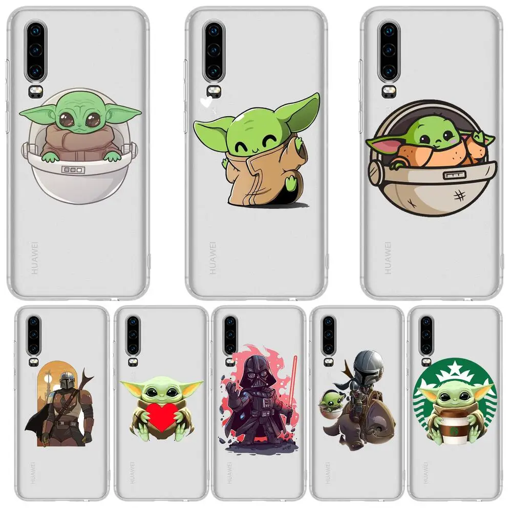 

disney yoda baby baby Anime Phone Case For Huawei p50 P40 P30 P20 P10 P9 P8 Lite E Pro Plus Etui Coque Painting Hoesjes comic