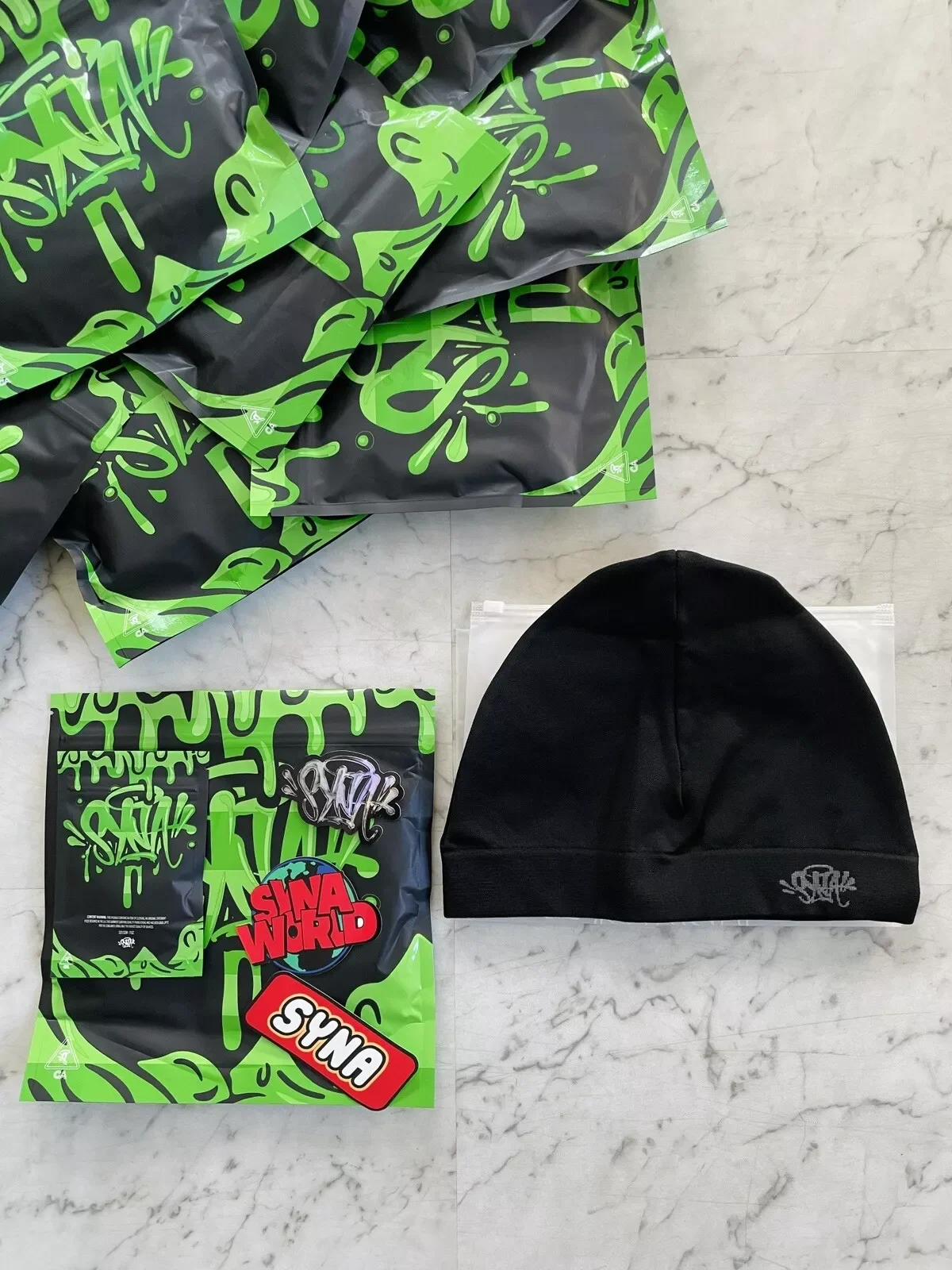 Syna World Skull Hat2023 Новая вязаная шапка для бега Hat 2023 Bean мужская и женская Y2k W