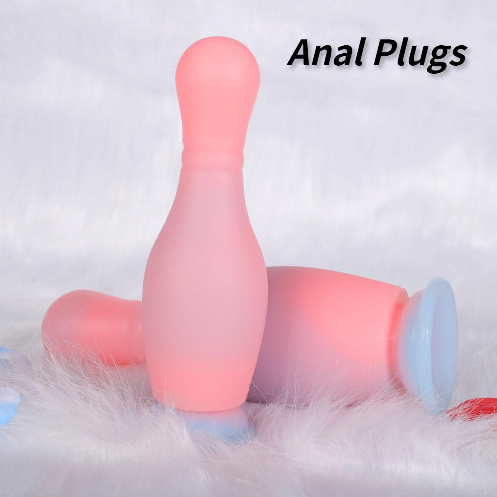 Bowling Ball Shaped Anal Plug Male and Female Masturbator Anal Dilator Prostate Massager Butt Plug Adult Sex Toys Sex Store 18+