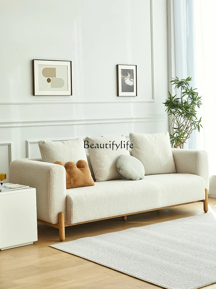 Деревянный тканевый диван