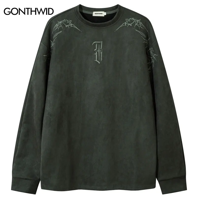 Мужская винтажная Толстовка Y2K с графическим принтом Лоскутная уличная одежда