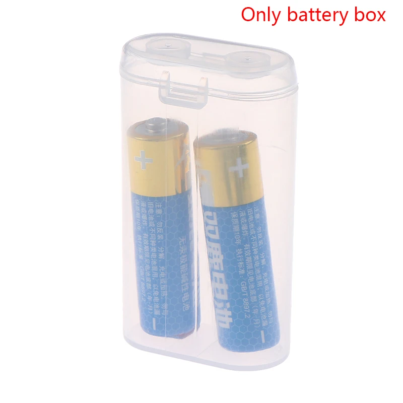 

1PC 18650 Battery Portable Waterproof Clear Holder Storage Box Transparent Plastic Safety Case for 2 Sections 18650 Wholesale