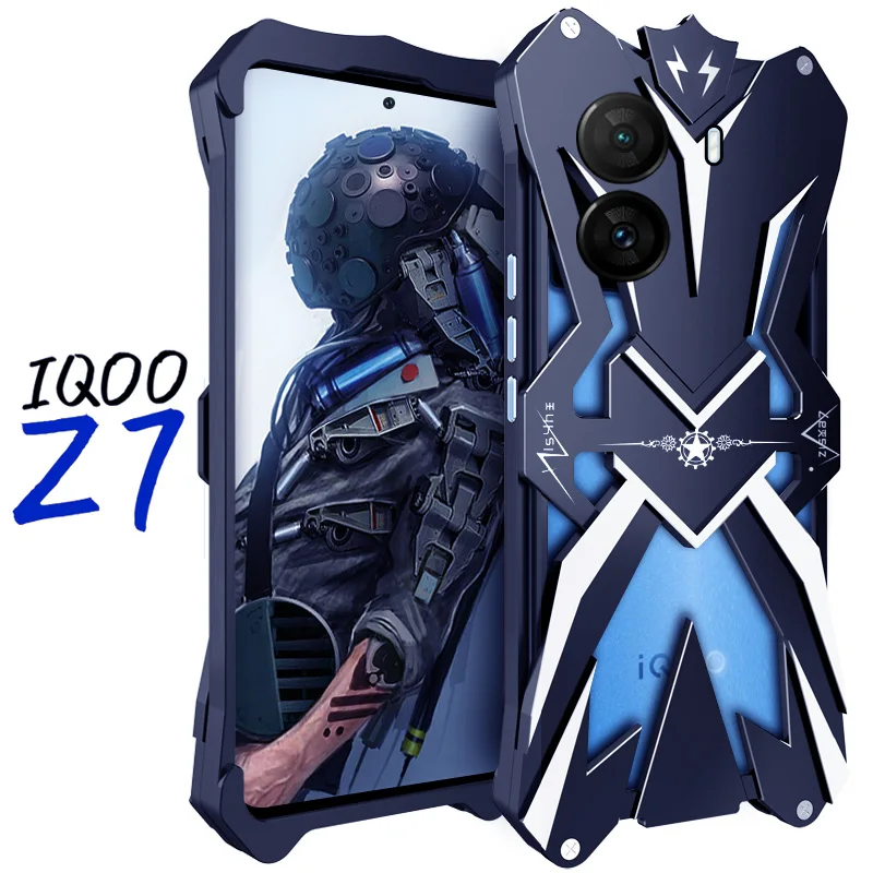 Роскошные бронированные металлические алюминиевые чехлы для телефонов Vivo Iqoo Z8 Z8x