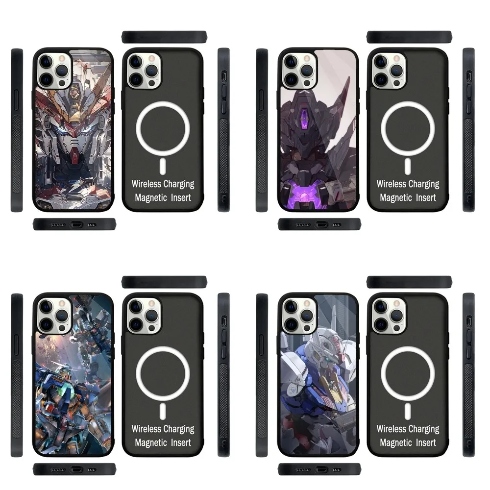 Классный чехол для телефона G-Gundam Сильный магнитный IPhone 16 15 14 13 Pro Max Plus 11 12 Mini