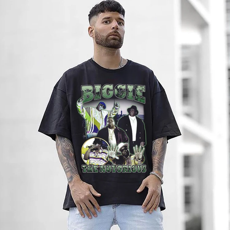 Футболка Eminem Мужская с принтом в стиле хип-хоп хлопковая рубашка большого