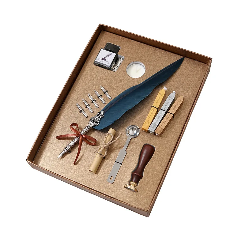 

creativity Retro quill-pen envelope sealing Wax Seals gift box WS-24