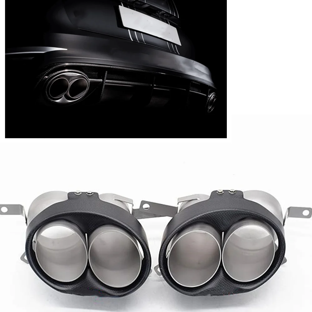 

Exhaust Muffler Tip Pipe For Audi RS4 RS5 RS6 RS7 Car Rear Air Outlet Vent Exhause Tailpipe Out Kit