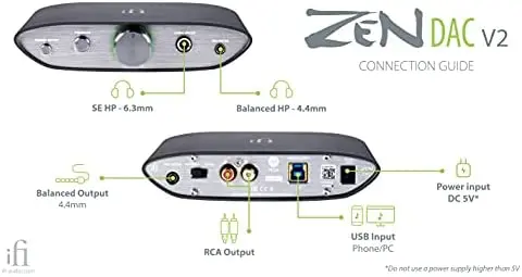 IFi Zen DAC V2 MQA декодер Настольный цифровой аналоговый конвертер с USB 3 0 RCA-Аудио