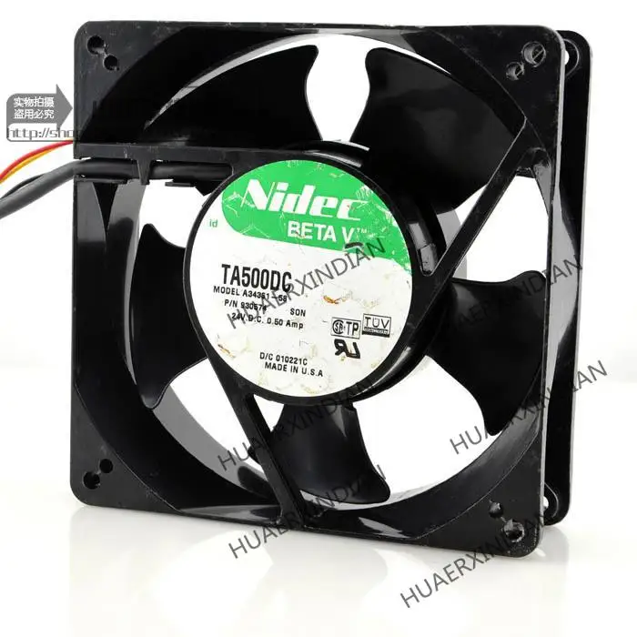 Новый комплект охлаждающих вентиляторов TA500DC A34361-58 DC24V 0.50A 12 3 12738