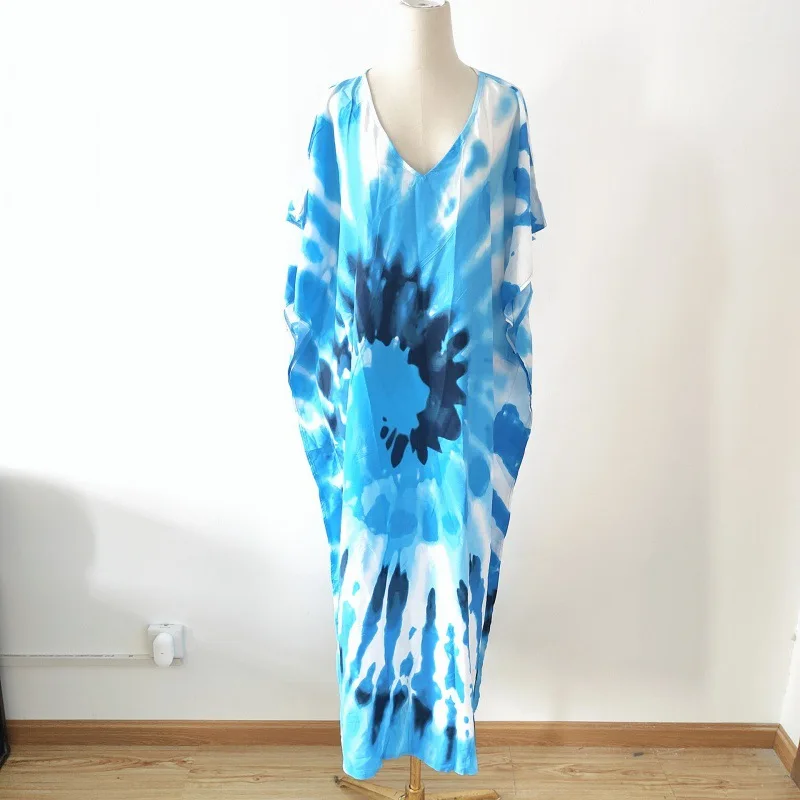 

2023 Spring Summer New Beach Blouse Printed Robe Seaside Holiday Dress Bikini Sunscreen Women's Casual Skirt