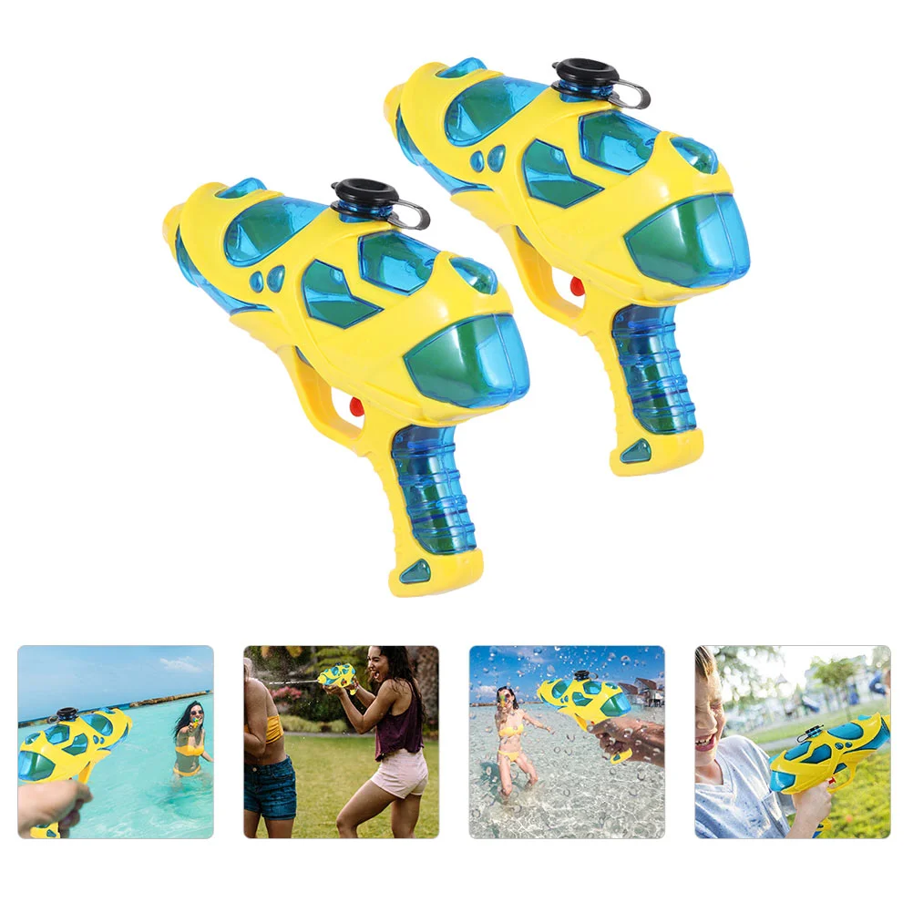 

2 Pcs Children's Water Gun Toy Toys Teens Squirt Guns Kids Playset Beach High Pressure Fighting Shooting