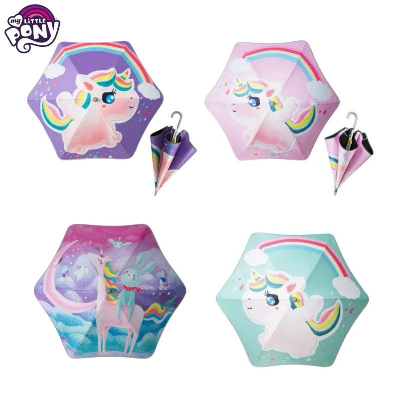 

My Little Pony Twilight Sparkle Anime Peripherals Kawaii Cute Cartoon Safety Rounded Children's Umbrella Sun Parasol Wholesale