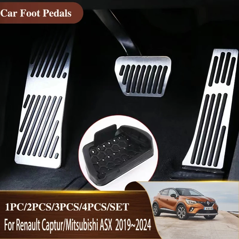 Автомобильные педали для Renault Captur Mitsubishi ASX 2019 ~ 2024 Нескользящие стайлинга
