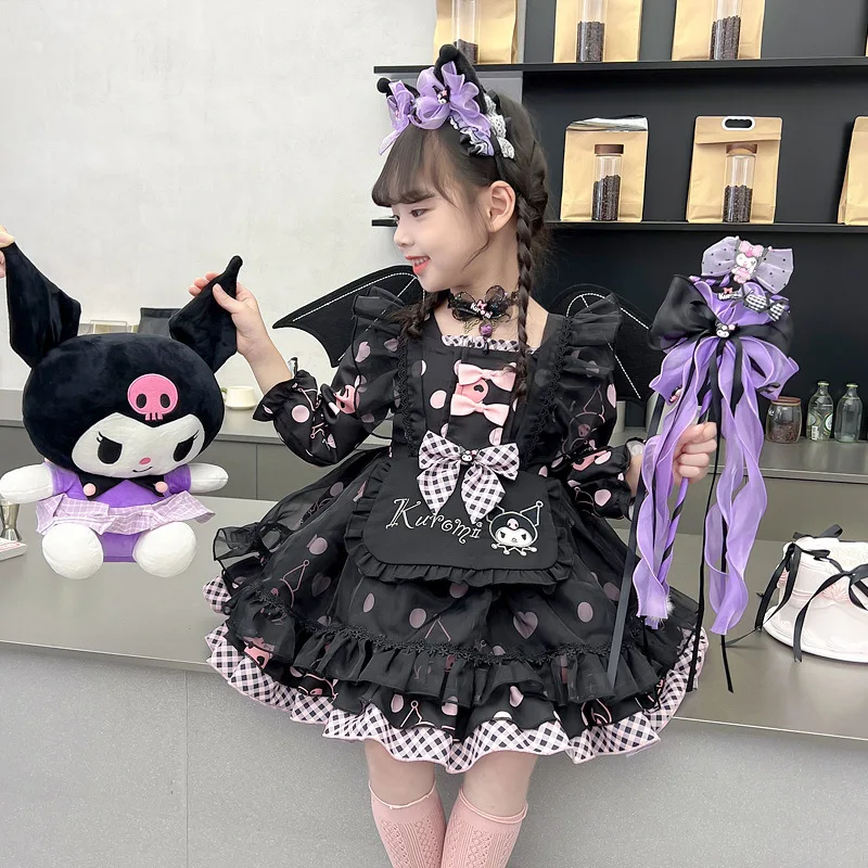 Платье Куроми Sanrio для девочек осень 2024 новый продукт платье косплея на Хэллоуин
