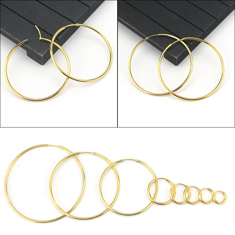 

Europe and The United States Big Ear Ring Earrings Exquisite Small Ear Pin Female Online Celebrity Round Big Earrings