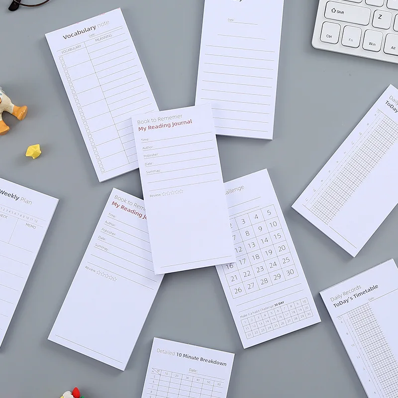 

Daily Note Paper Sets Paper Memo Pads Weekly Planner Notes