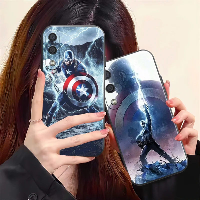 

Популярный чехол для телефона Marvel для Samsung Galaxy A32 4G 5G A51 4G 5G A71 4G 5G A72 4G 5G черный жидкий силиконовый мягкий чехол