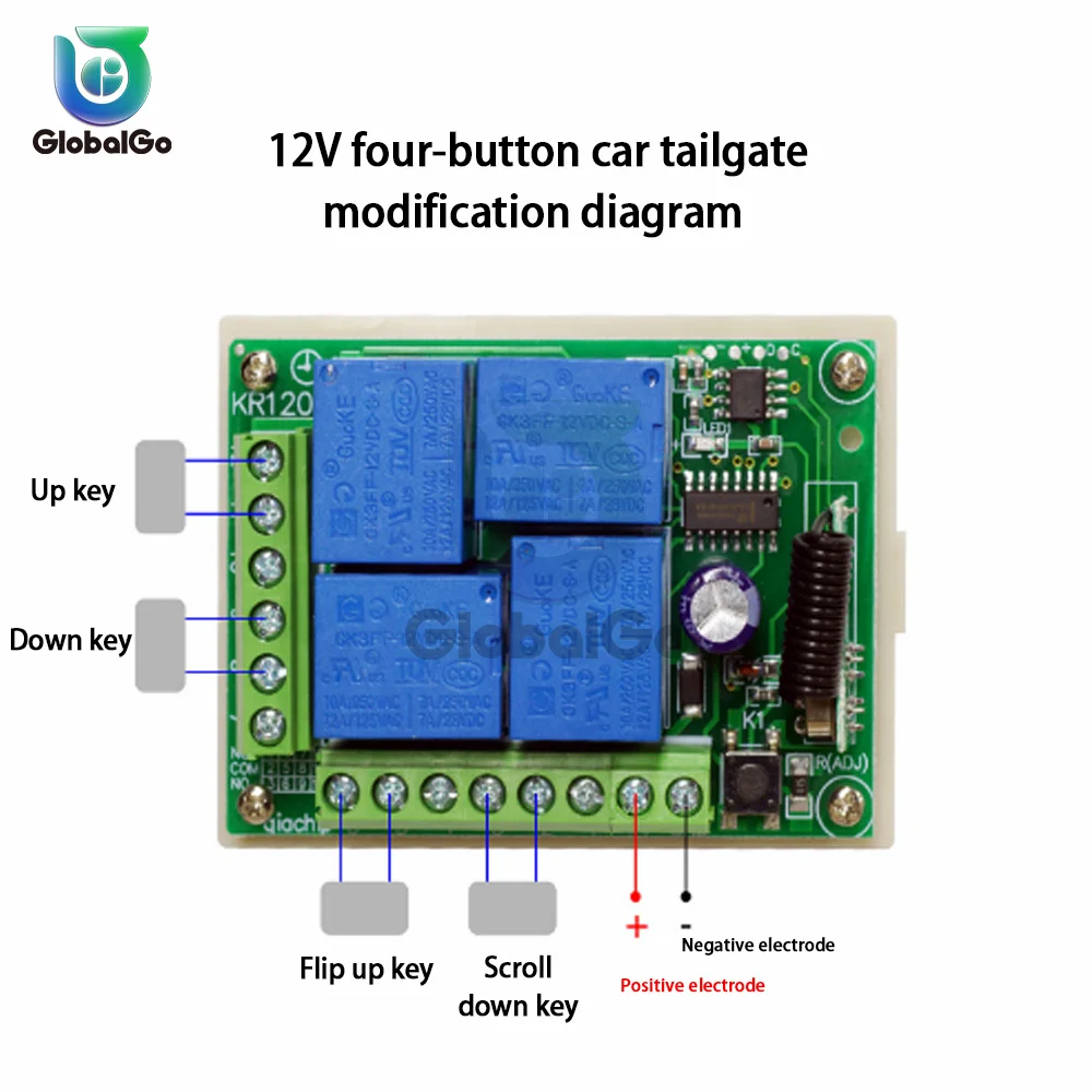 Универсальный беспроводной пульт дистанционного управления 315 МГц 433 12 В