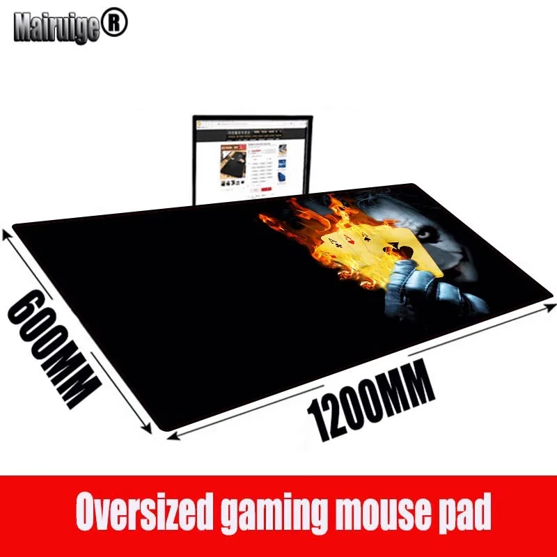 

MRGBEST Joker and Playing Cards Speed Locking Edge Large Mouse Pad Waterproof Game Desk Mousepad Keyboard Mat for CSGO Dota LOL