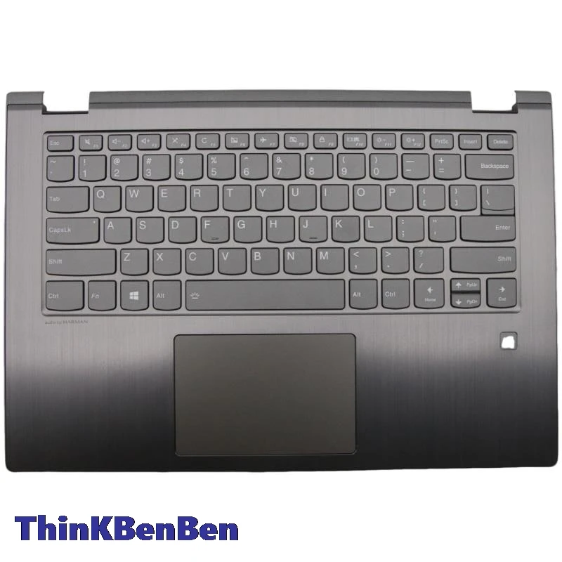 Железно-серый верхний чехол для клавиатуры США подставка рук Lenovo Ideapad YOGA530 Flex6 14