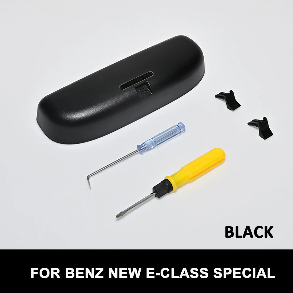 

Автомобильный Чехол для очков, держатель для солнцезащитных очков, Чехол-держатель для Mercedes Benz E -CLASS 2016-2022, коробка для хранения, аксессуары