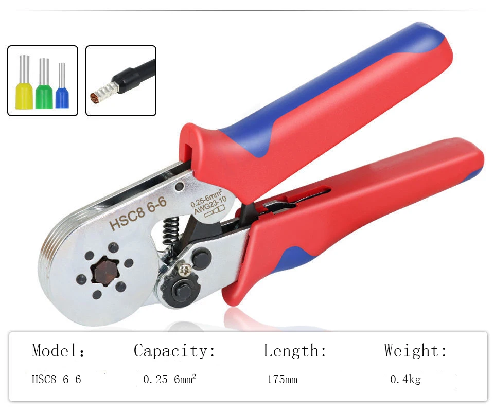

Kit Ferrule Wire Tool Kit Tool Tool Wire Wire Single Set Crimp Self-adjustable Ratchet Termina Plier Crimping Crimping