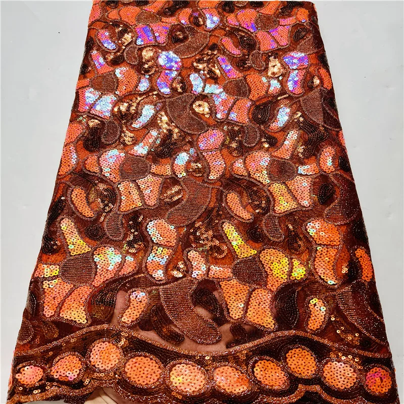 Африканская кружевная ткань с блестками и вышивкой 2022 высококачественный