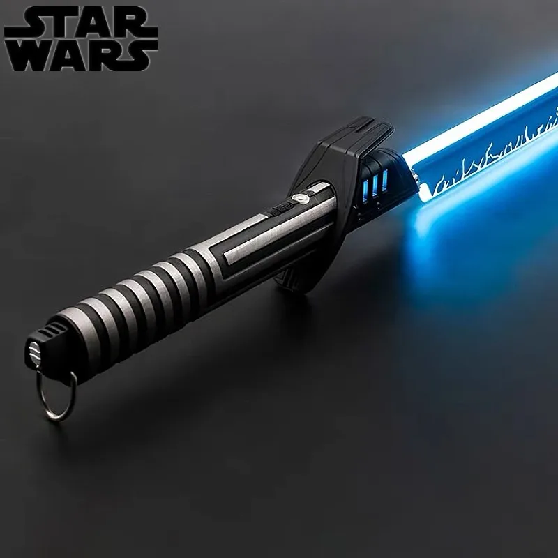 Light Saber Star Wars Elf The Mandalorian Darksaber New Pixel Lightsaber Profie2.2 Cosplay Pixel Blade Metal Handle Kids Gift