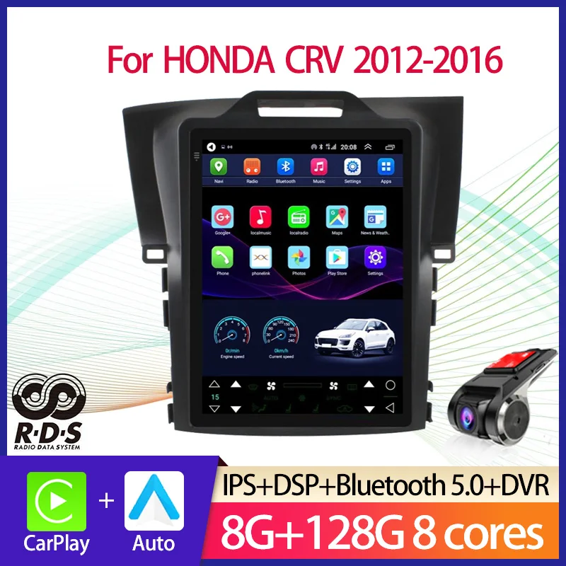 

Android Tesla Style Car GPS Navigation For HONDA CRV 2012-2016 Auto Radio Stereo Multimedia Player With BT WiFi