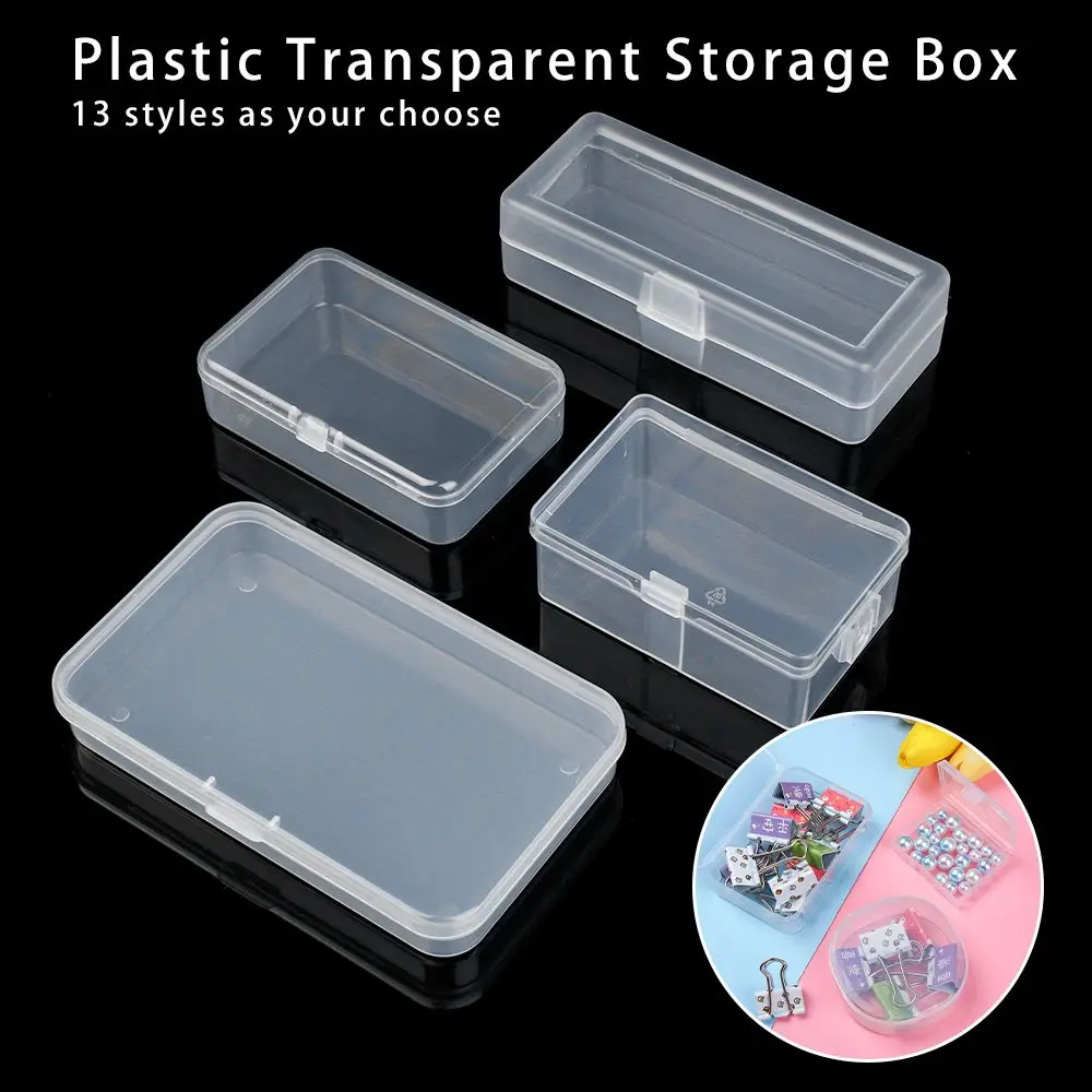 

Small Clips Boxes Plastic 13 Styles Craft Bead Holder Storage Box Jewelry Diamond Container Pill Storage Supply