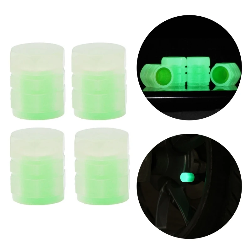 

Universal Luminous Tire Valve Cap Car Wheel Hub Glowing Dust-proof Decorative Tyre Rim Stem Covers For Motorcycle Bike Trucks