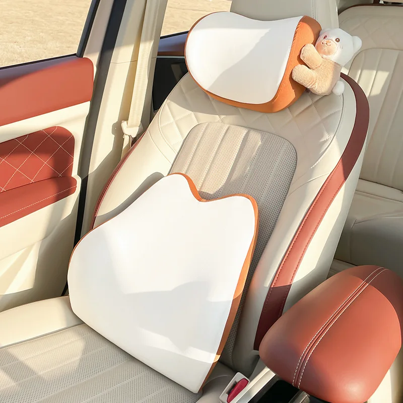 Автомобильный подголовник поддержка поясницы подушка для шеи из пены с эффектом