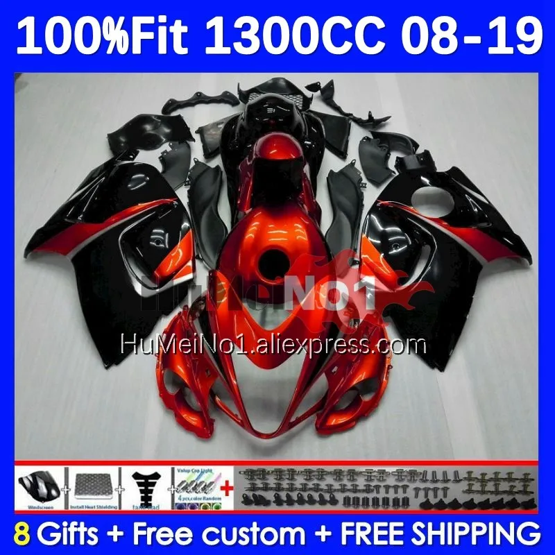 

Hayabusa для SUZUKI GSXR 1300 CC GSXR-1300 29No.9 GSXR1300 2008 2009 2010 2011 2012 2013 14 15 16 17 18 19, в наличии оранжевый обтекатель