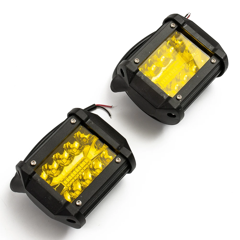 

2X 4Inch Yellow Driving Fog Light Working Spotlight Off-Road Vehicle Car Super Bright LED Lights Fit On Cars Motorcycles Truck