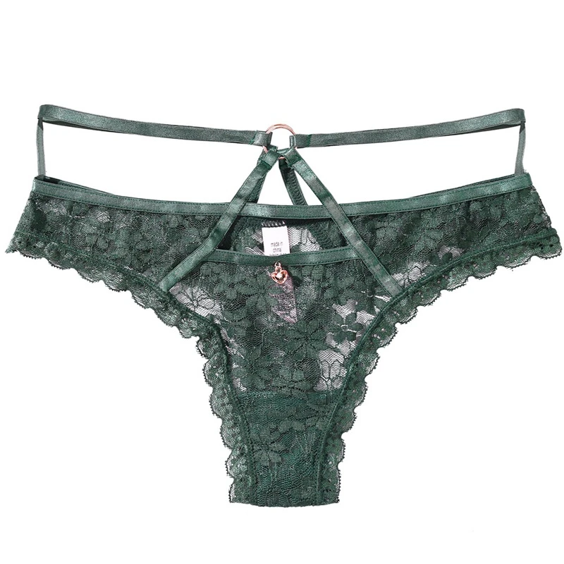 

Sexy hollow lace underwear women's ribbon cotton bottom crotch low waist women's underwear briefs