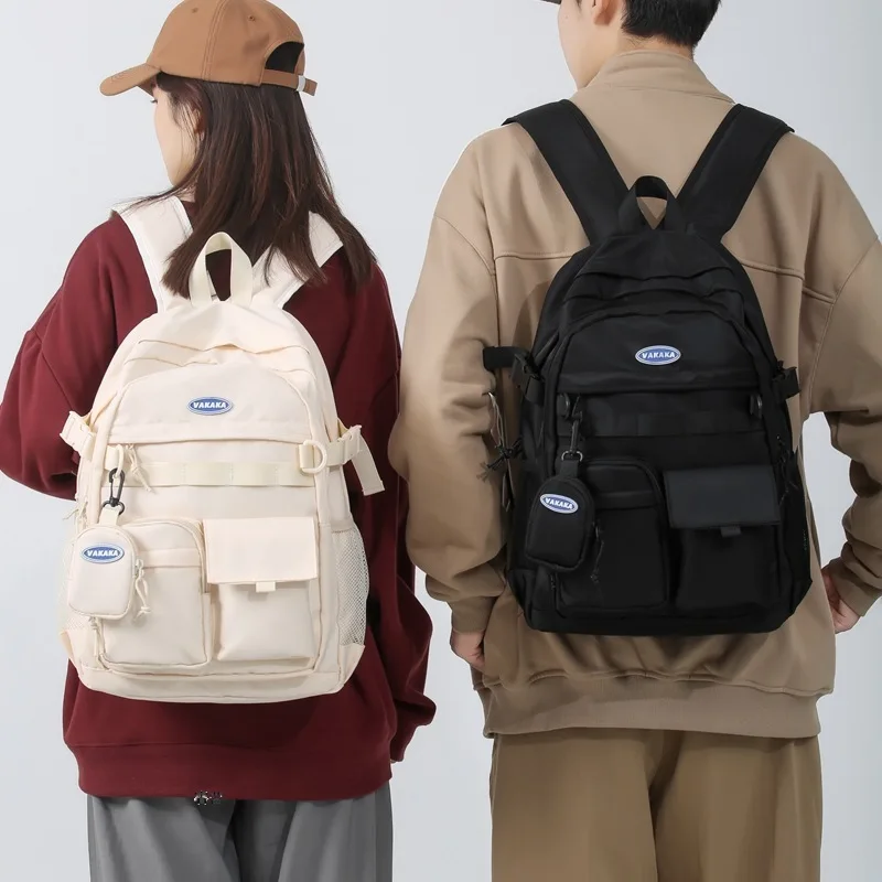 

Women Men Backpacks Nylon Female Travel Backpack Middle Schoolbag for Teenager 2023 Unisex Rucksack Laptop Book Bag Mochilas