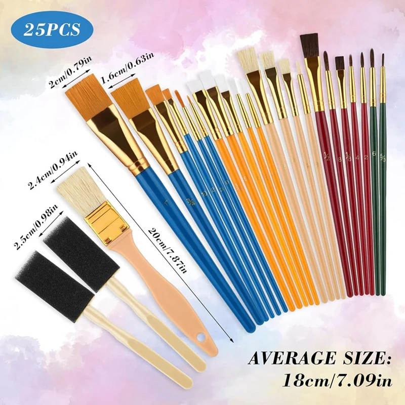 Набор кистей для рисования профессиональный набор кисти художников губка