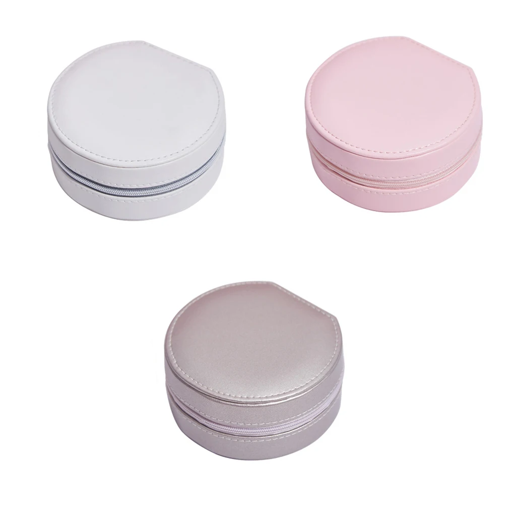 

PU Lints Jewelry Organizer Jewelries Storage Box Earrings Rings Holder for Home Travel Portable Multifunction Case