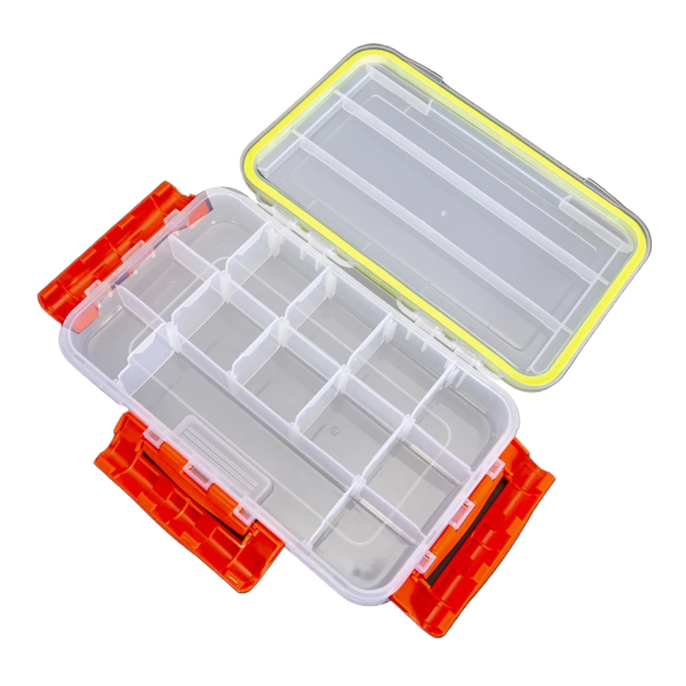 

Portable Fishing Lure Storage Box Organizer Tackle Box With Removable Dividers Single-layer Lure Accessories Box With Inserts