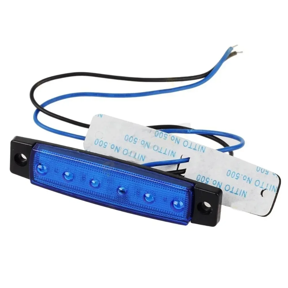 Фото Автомобильные внешние фонари LED 12 В/24 В 6 SMD LED Автомобили Автобус Грузовик Грузовик Боковой габаритный индикатор Низкий прицеп Задний сигнальный фонарь №3