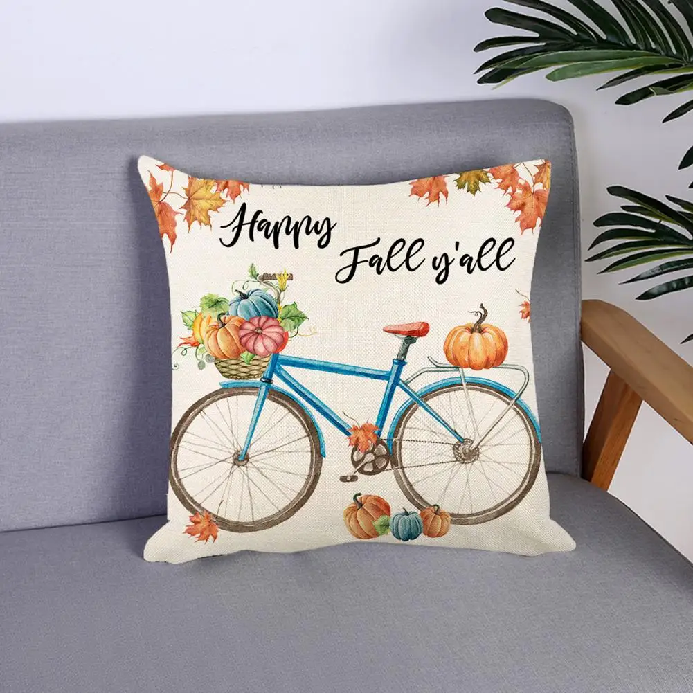 

Pillow Cover Exquisite Cushion Cover Pumpkin Harvest Throw Pillow Case