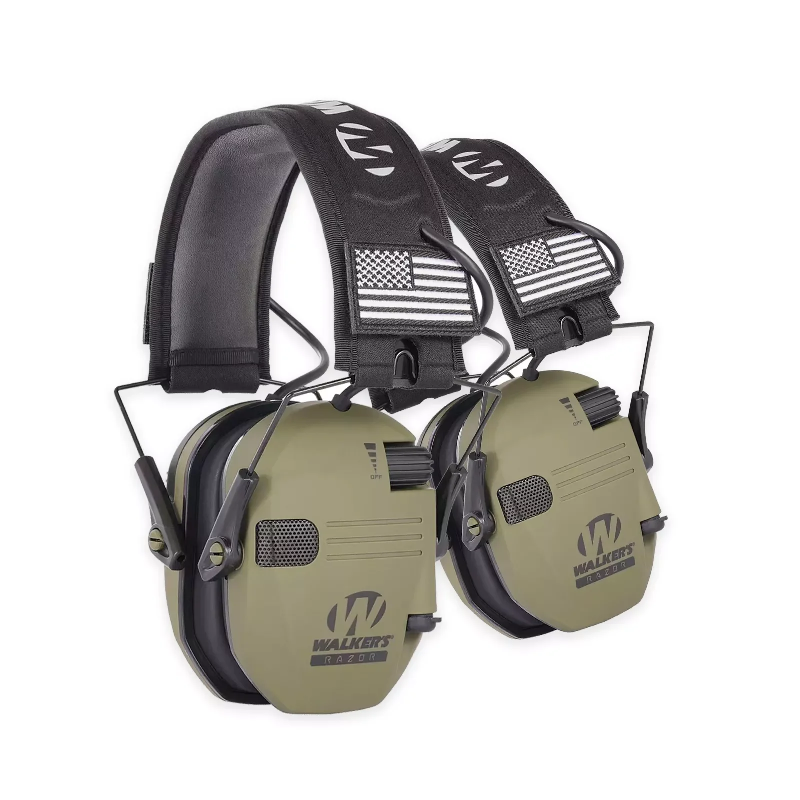 

Electronic Shooting Headset Earmuffs Ear Muffs Safety Tactical Gun Sound Amplification Hearing Protection NRR 23dB