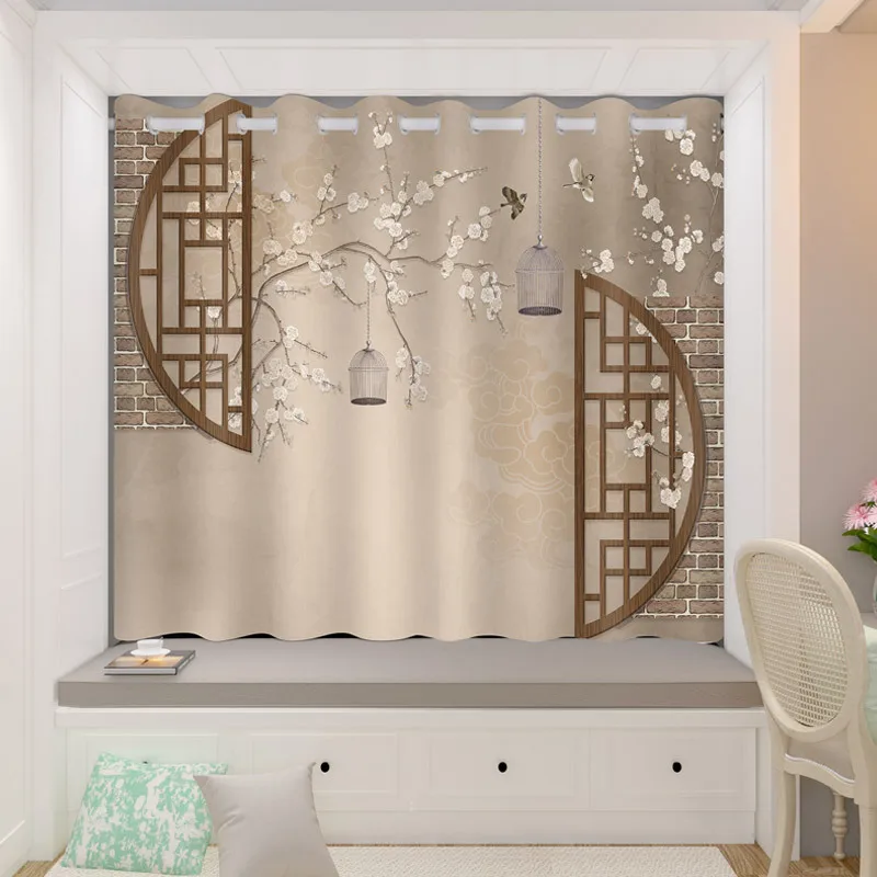 

21108-FZ Velvet Light Curtains for Living Dining Room Bedroom Luxury Post-modern Nordic Wine
