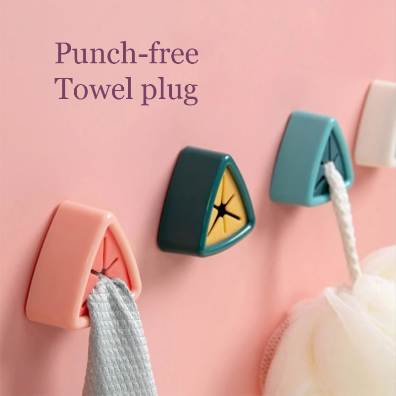 

Самоклеящийся крючок для полотенец, держатель для вилок, органайзер для ванной, вешалка для полотенец, зажим для хранения ткани, аксессуары ...