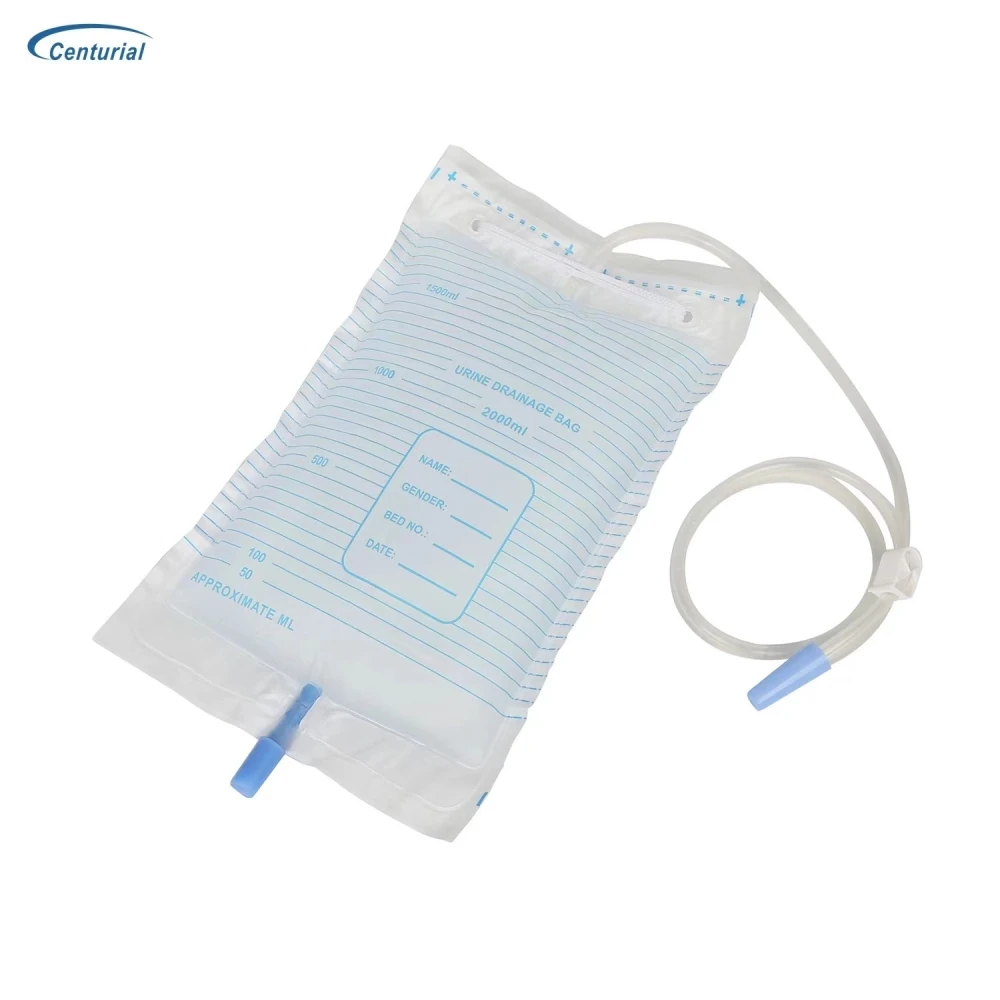 Медицинский одноразовый мочевой мешок с перекрестным клапаном для сбора мочи |