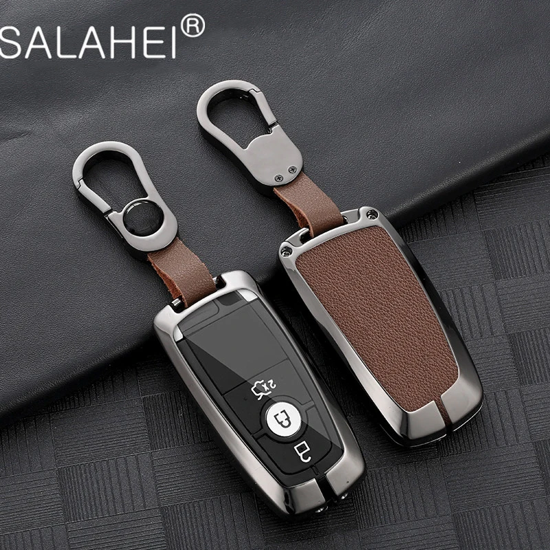 Чехол для автомобильного ключа, чехол для ключей, чехол для ключей для Ford Edge Fusion Mustang Explorer F150 F250 F350 Ecosport, защитный держатель, без ключа