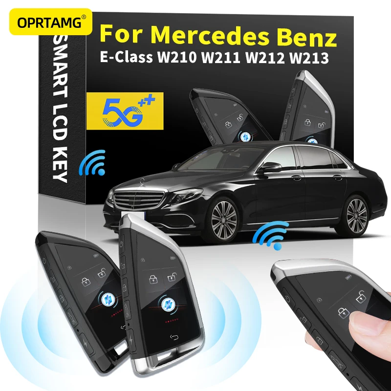 

Modified LCD screen smart car key key chain key shell For Mercedes Benz E-Class W210 W211 W212 W213 2000-2019 2020 2021 2022
