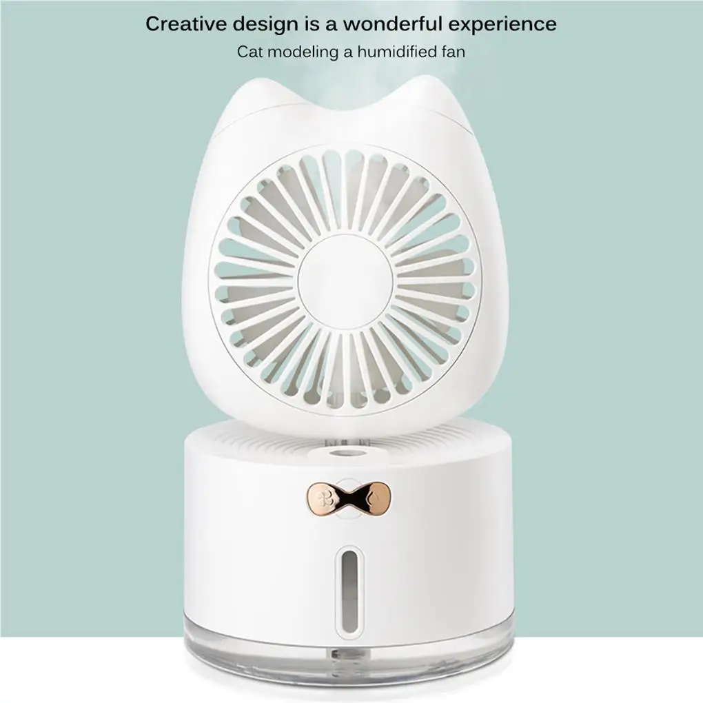 

Humidifier With Fan Night Light Function Small Humidifiers Operation Desk Humidifiers for Home Bedroom Car Office No.1
