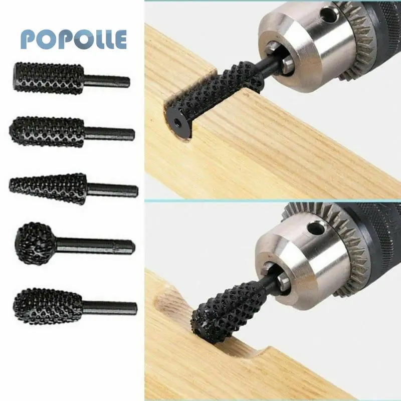 POPOLLE Steel Rotary Scraper Woodworking Rotary File Steel Rotary Scraper 1/4