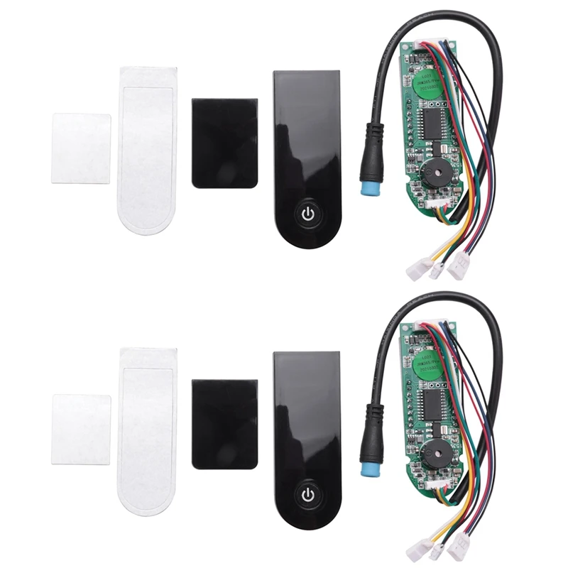 

2X Electric Scooter Scooter Dashboard With Screen Cover Switch Bluetooth Circuit Board For Xiaomi M365 Pro